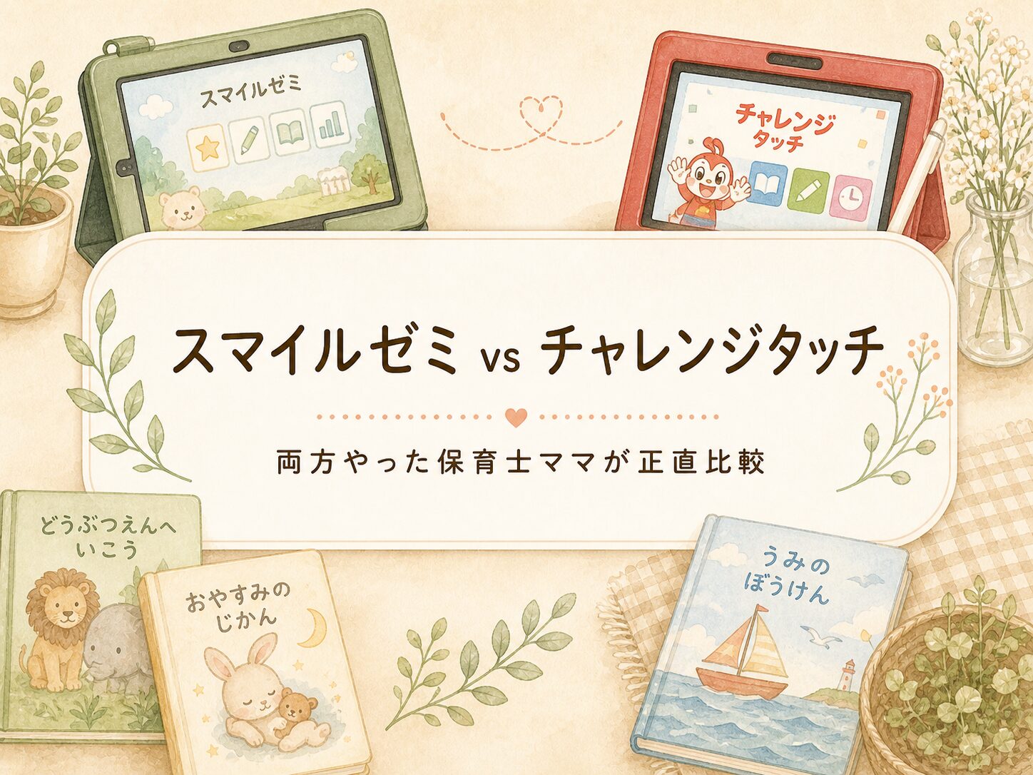 スマイルゼミとチャレンジタッチ比較