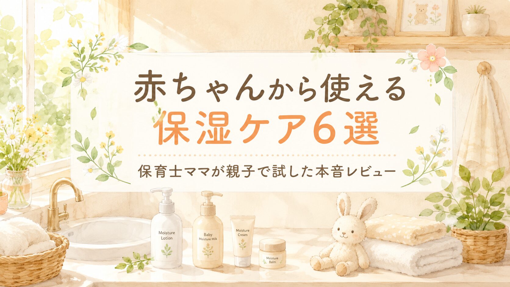 赤ちゃんから使える保湿ケア6選｜保育士ママが親子で試した本音レビュー